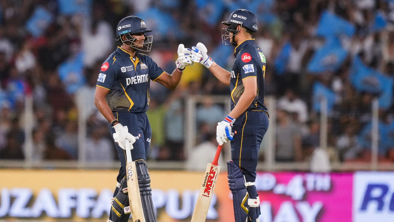 Gujarat Titans players celebrate narrow one-run victory over Delhi Capitals in IPL 2026 match