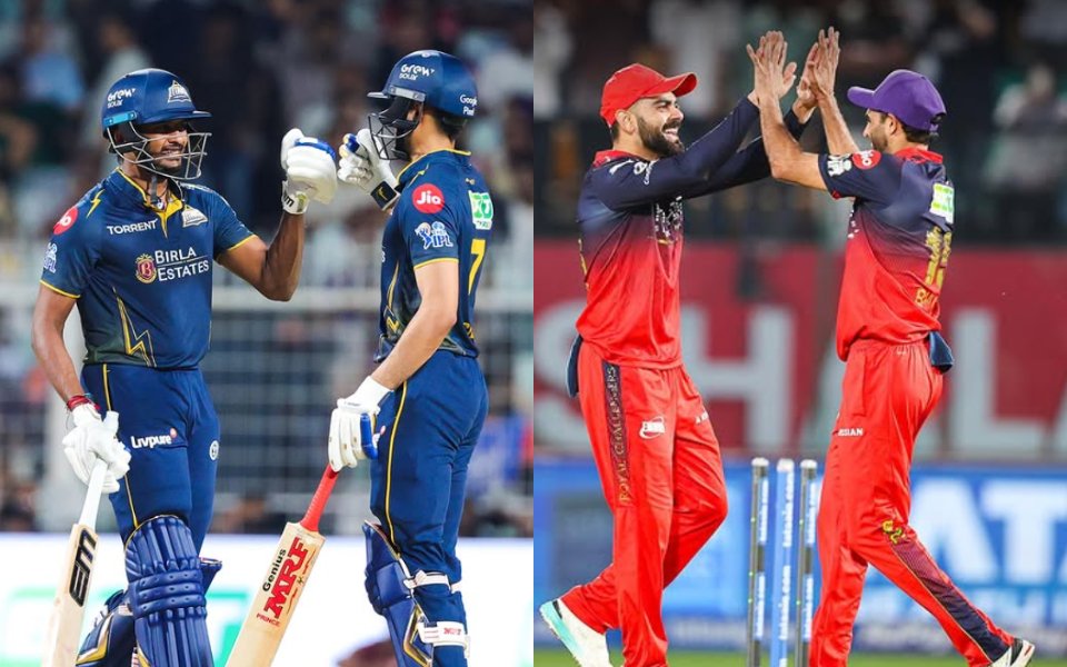 Royal Challengers Bengaluru and Gujarat Titans players ahead of IPL 2026 Qualifier 1 with stats and match preview in focus.