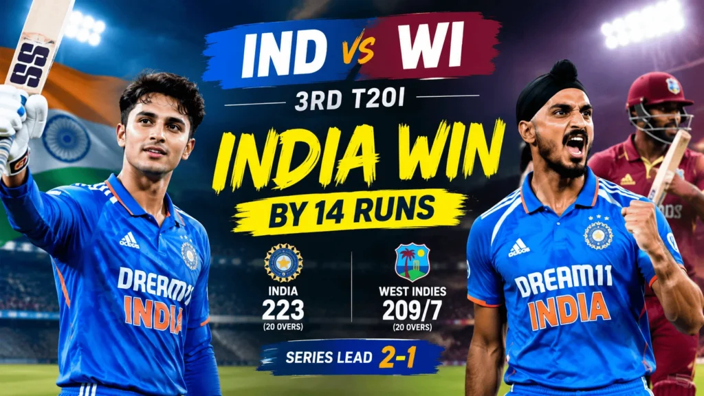 India Triumphs Over West Indies 2-1